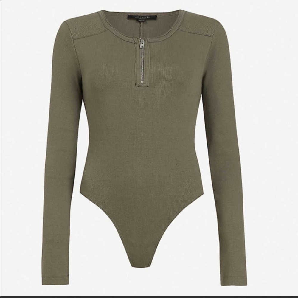 All Saints Ribbed Body Suit